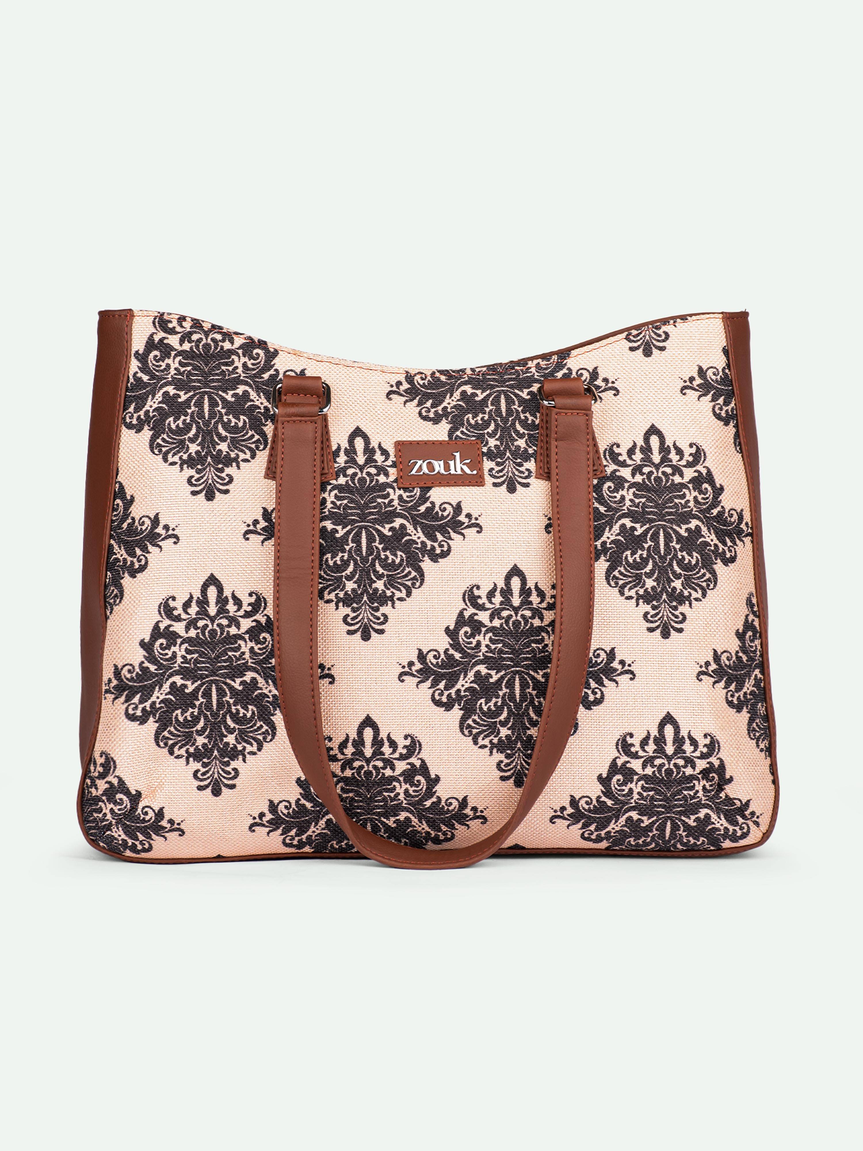     			Zouk Shoulder Bag Jute Set of 1 ( Cream )