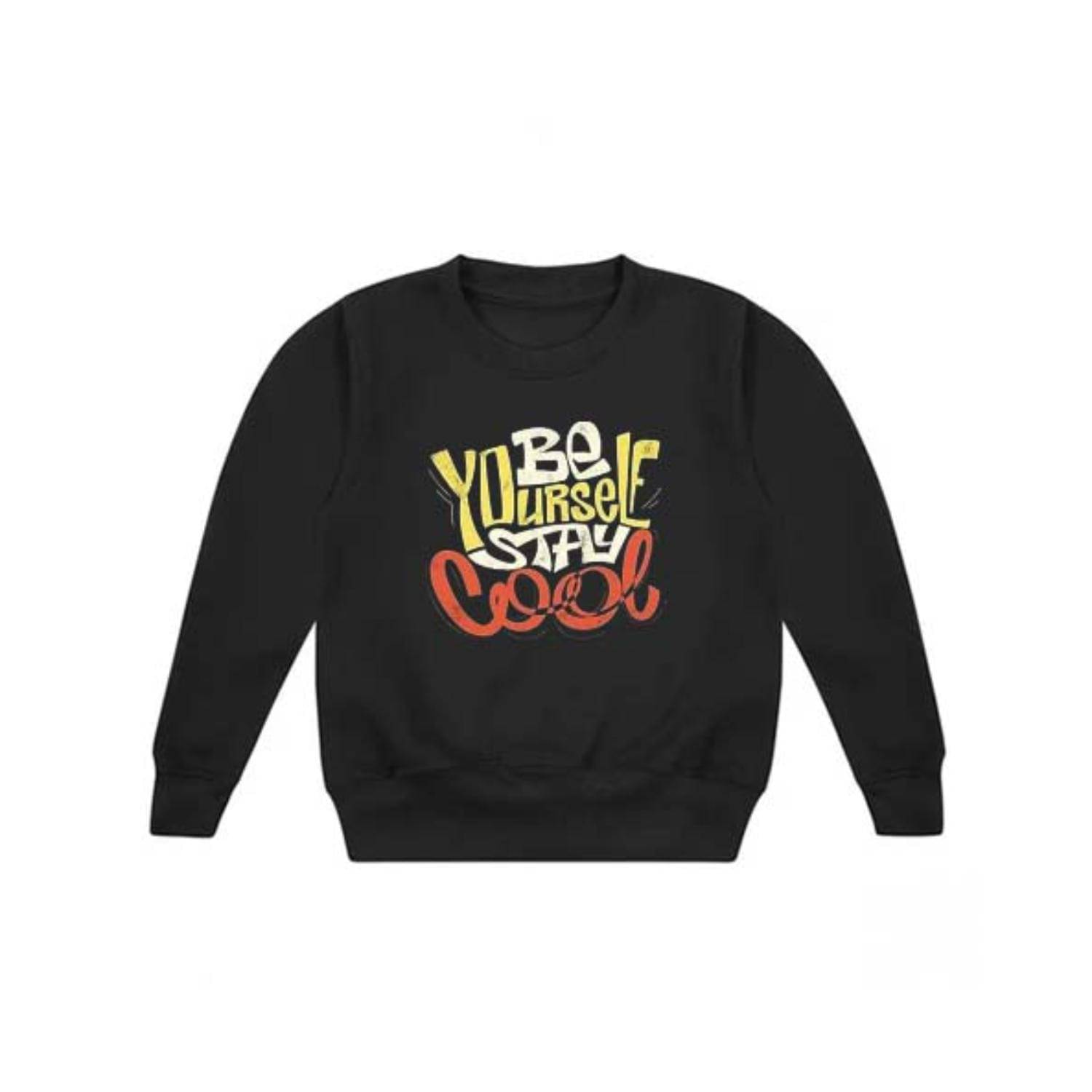     			ATIGIANO APPAREL Pack of 1 Boys Fleece Sweatshirt ( Black )