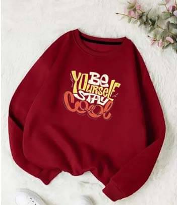     			ATIGIANO APPAREL Pack of 1 Boys Fleece Sweatshirt ( Maroon )