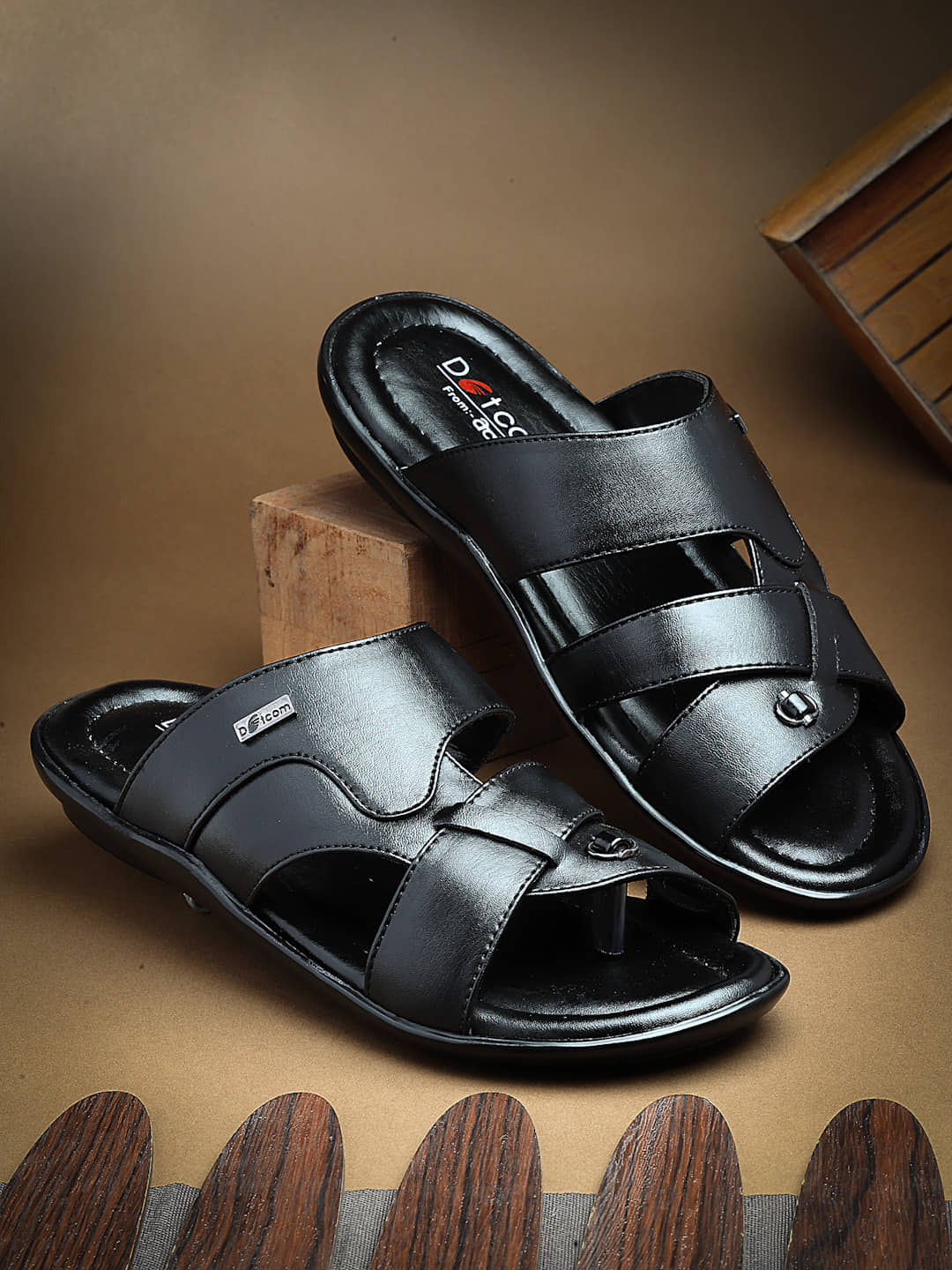 Action - Black Men's Sandals