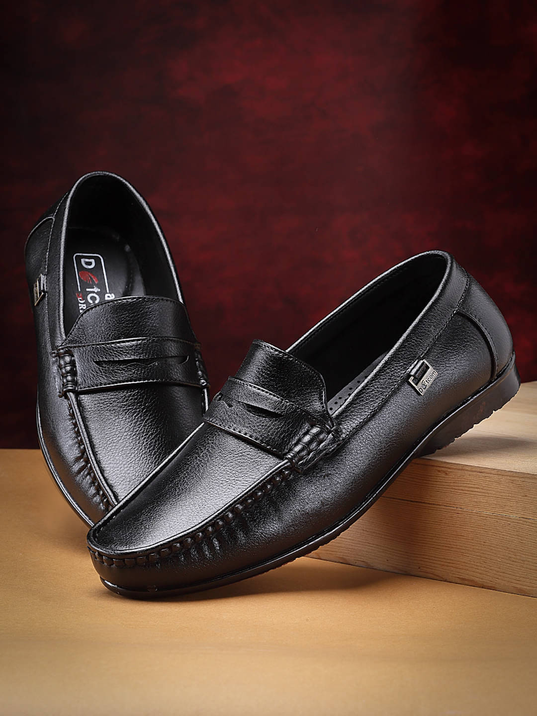     			Action Black Men's Slip on