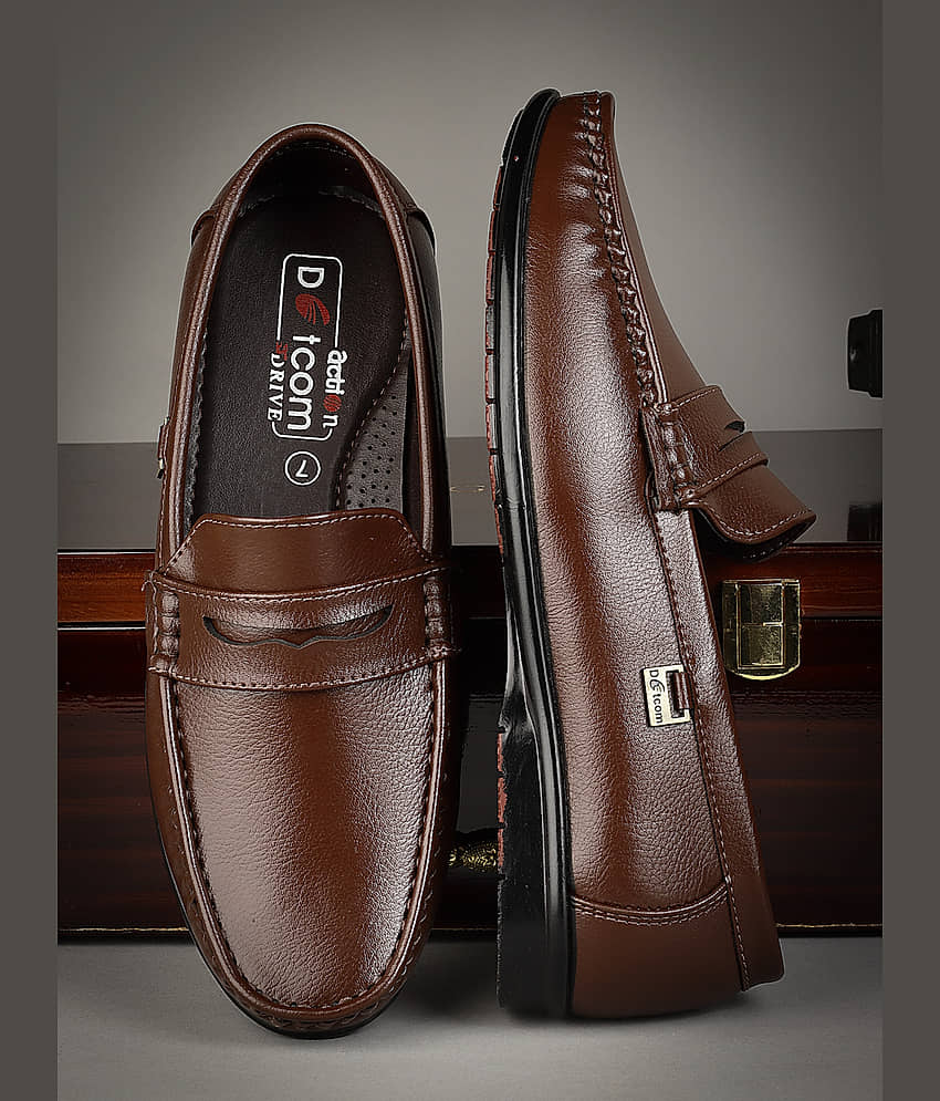 Action Brown Men's Slip on - Formal Shoes | Buy online on ZillyBuy