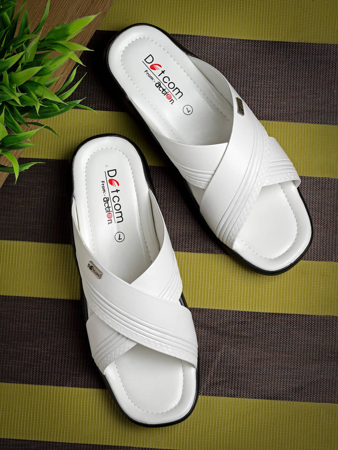 Action - White Men's Sandals
