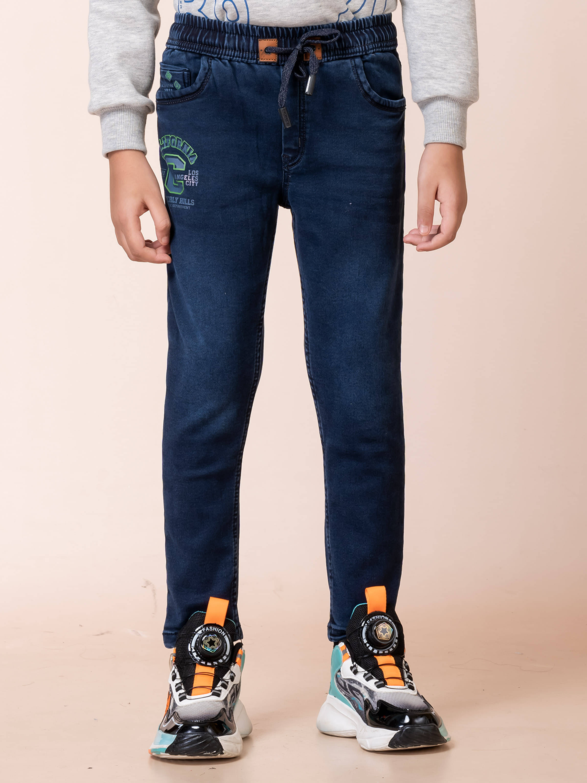     			Aflash Pack of 1 Boys Cotton Blend Jeans ( Blue )