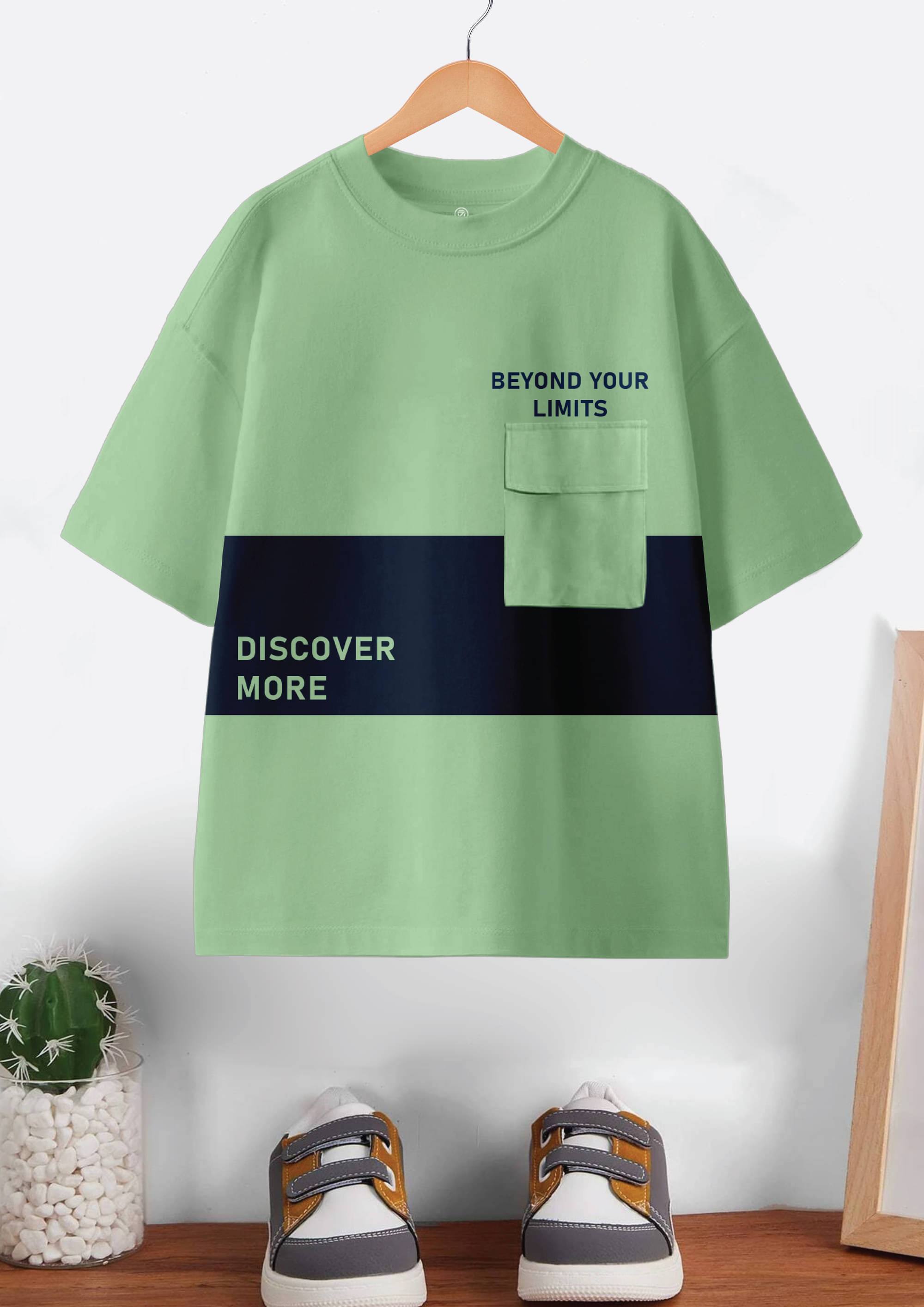     			CODEZ Pack of 1 Boys Cotton T-Shirt ( Light Green )