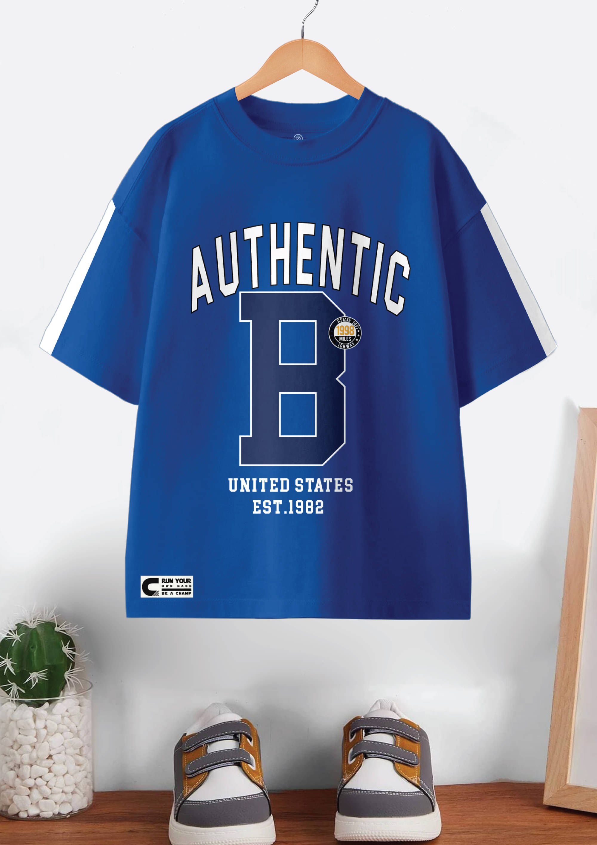     			CODEZ Pack of 1 Boys Cotton T-Shirt ( Royal Blue )