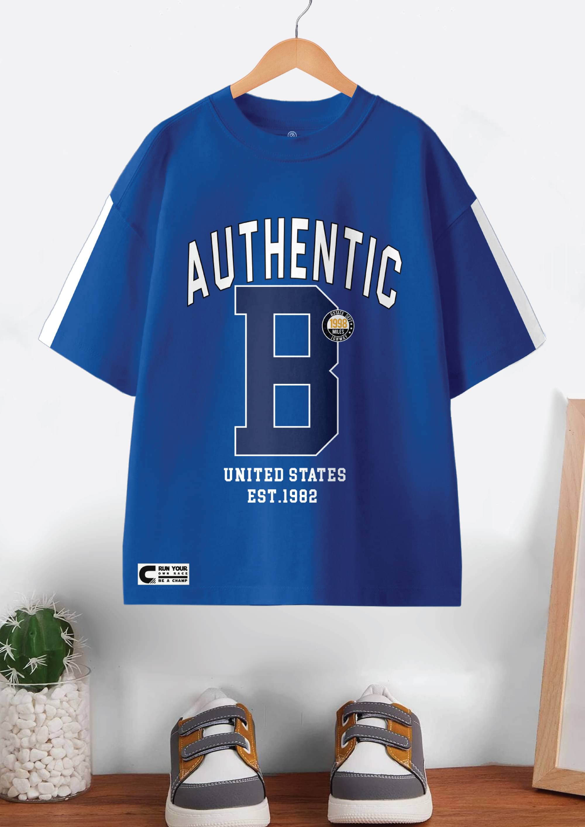     			CODEZ Pack of 1 Boys Cotton T-Shirt ( Royal Blue )