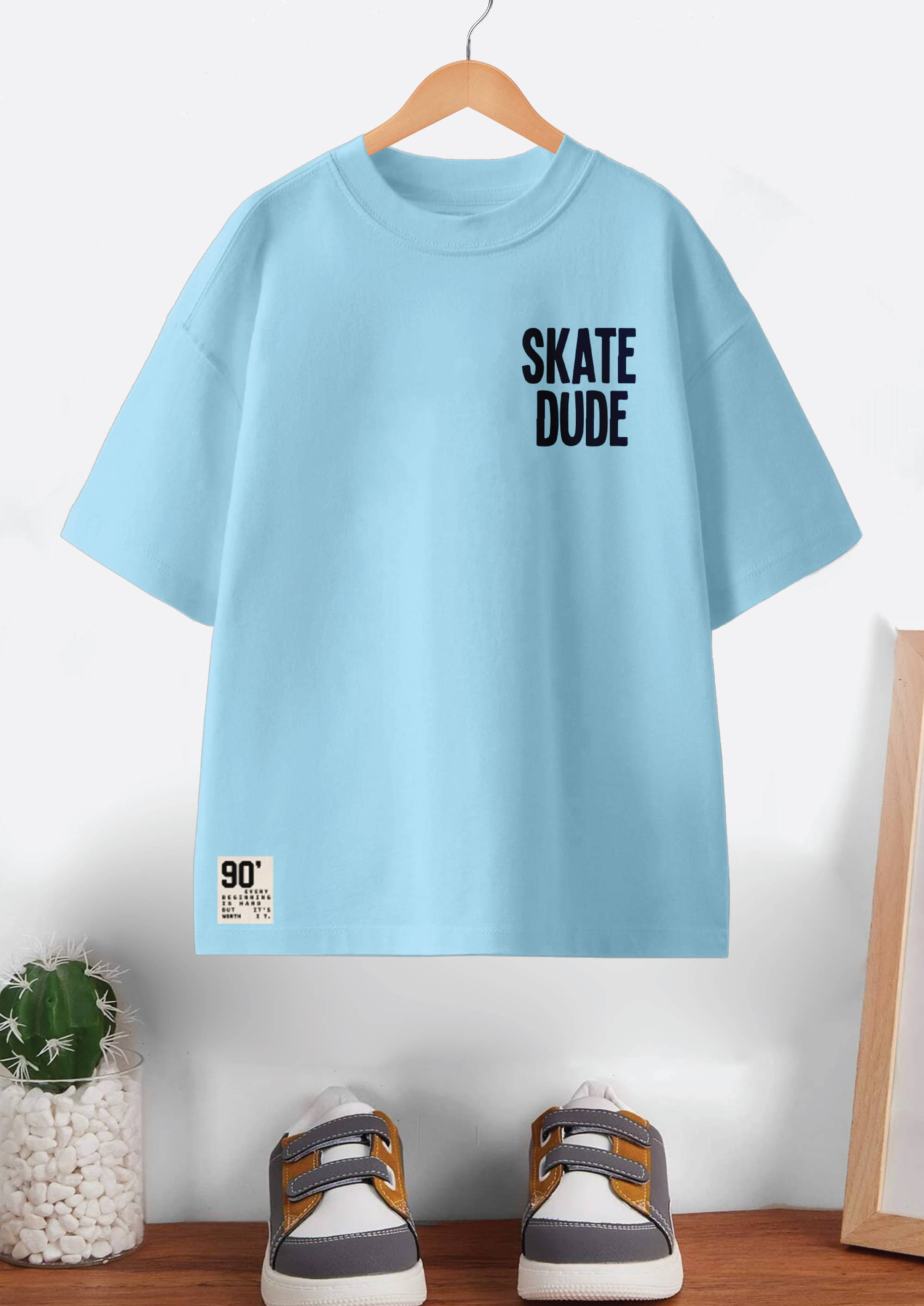     			CODEZ Pack of 1 Boys Cotton T-Shirt ( Sky Blue )