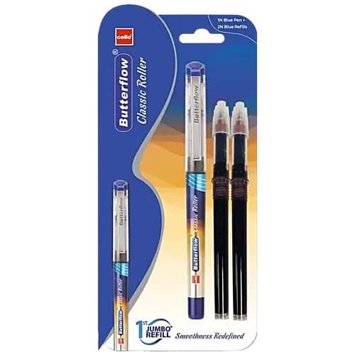 Gel Pen Set Cello Butterflow Ballpoint Pen Blue Cello Butterflow
