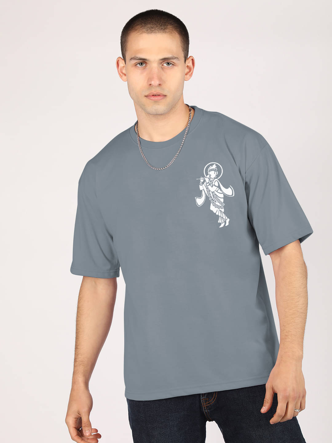     			Chkokko Pack of 1 Cotton Blend Regular Fit Men's T-Shirt ( Dark Grey )