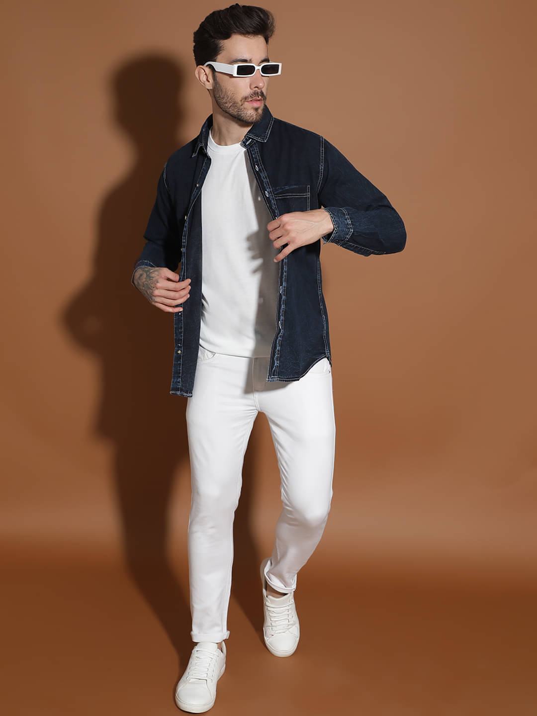 EPPE Denim Regular Fit Solids Full Sleeves Men's Casual Shirt - Multi ( Pack of 1 ) EPPE Denim Regular Fit Solids Full Sleeves Men's Casual Shirt - Multi ( Pack of 1 )
