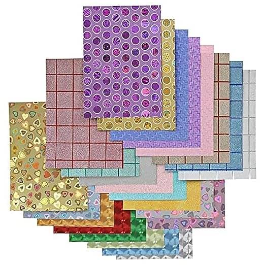    			Eclet A4 Size Printed Decorative Sticker Sheet Paper Pre Printed Paper for Notebooks, Gifts, Paintings etc Pack of 10 Sheets (80GSM)B