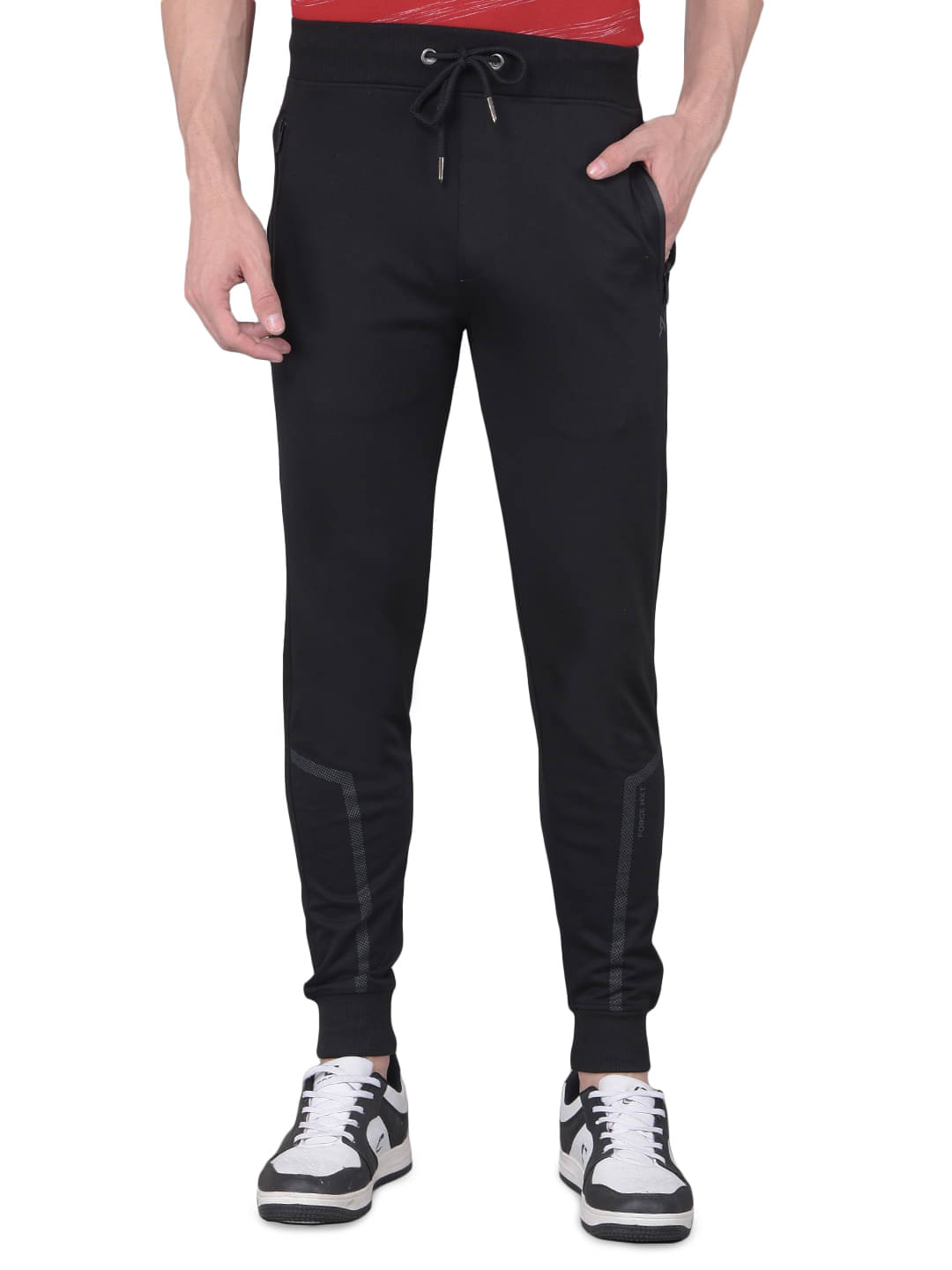     			Force NXT Black Cotton Men's Joggers ( Pack of 1 )
