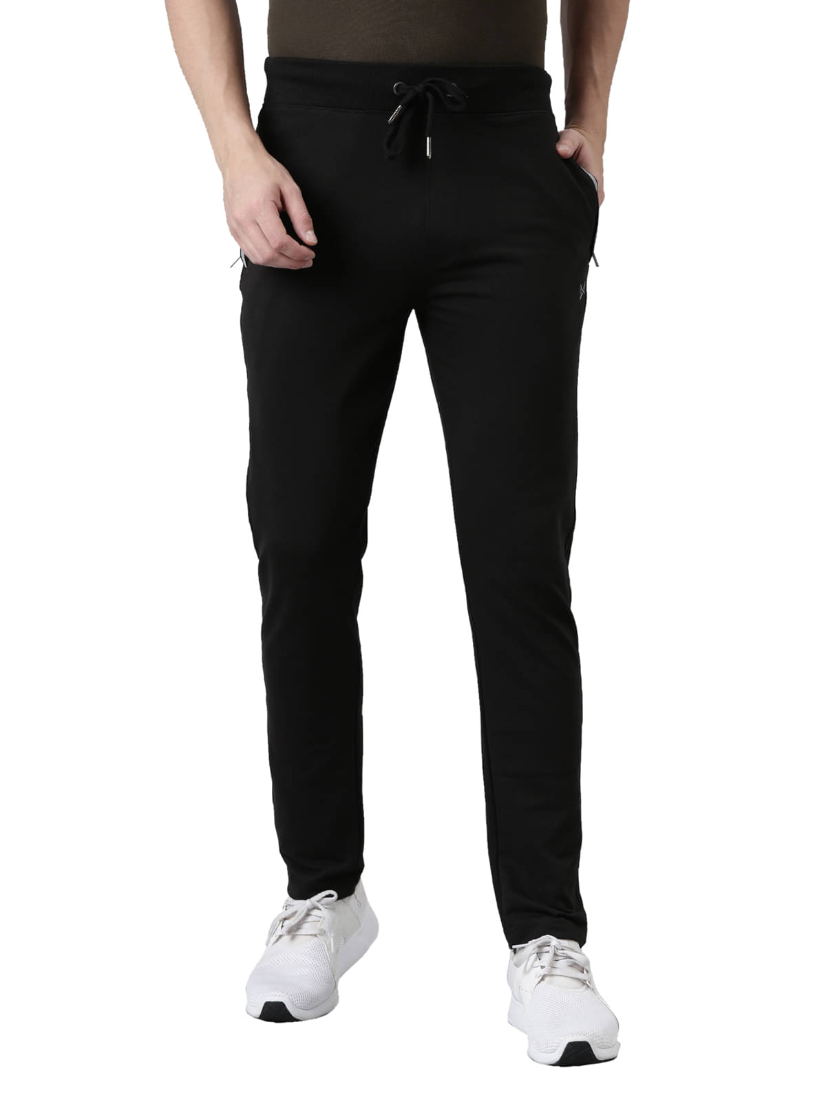     			Force NXT Black Cotton Men's Trackpants ( Pack of 1 )