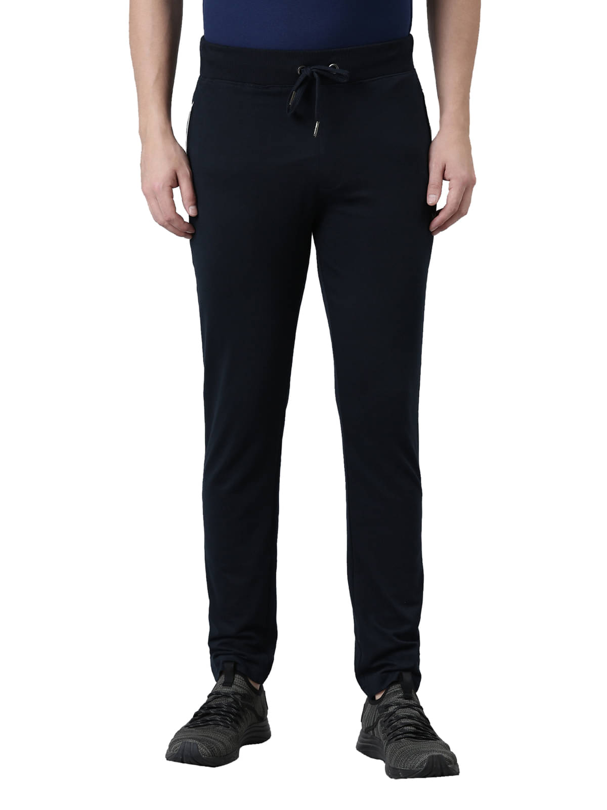     			Force NXT Navy Cotton Men's Trackpants ( Pack of 1 )