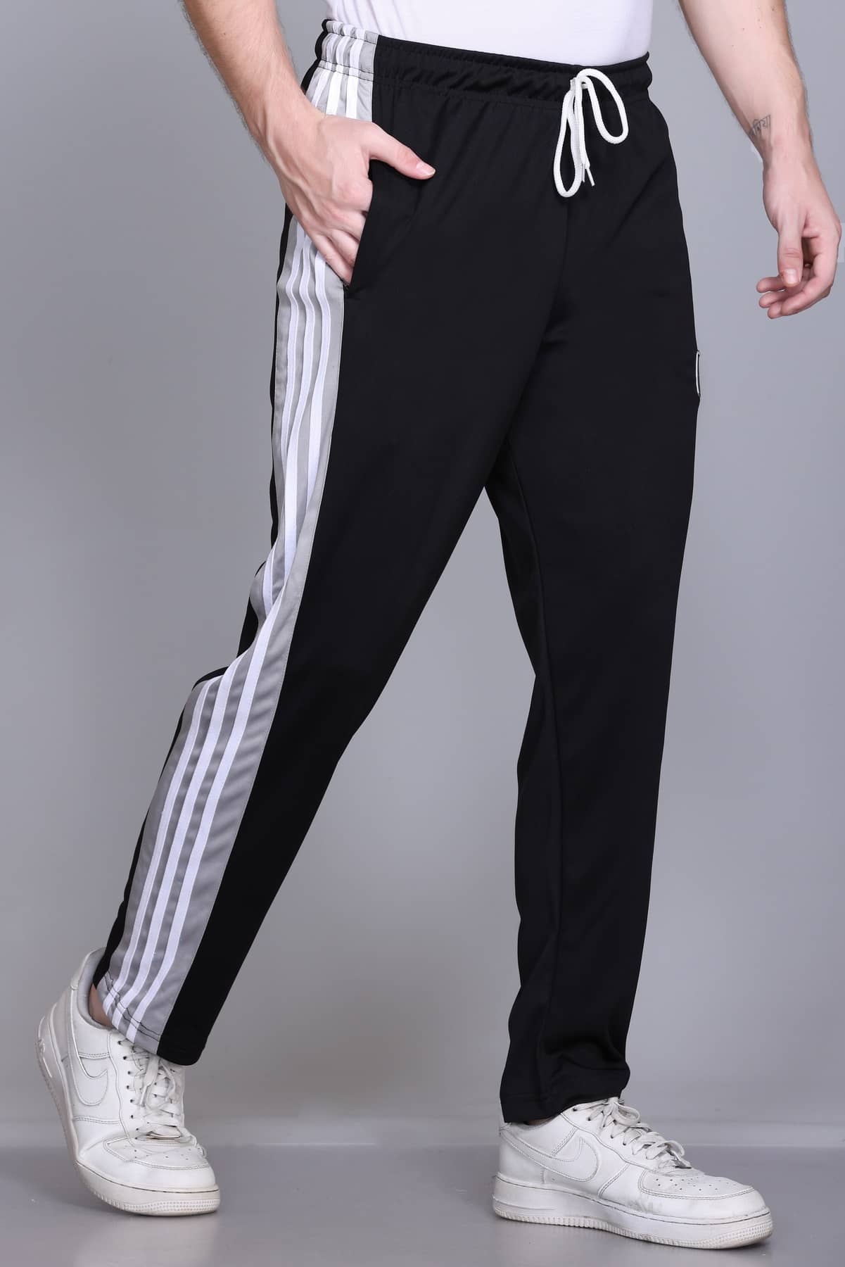 HVBK Black Polyester Men's Trackpants ( Pack of 1 ) - Track Pants | Buy online on ZillyBuy