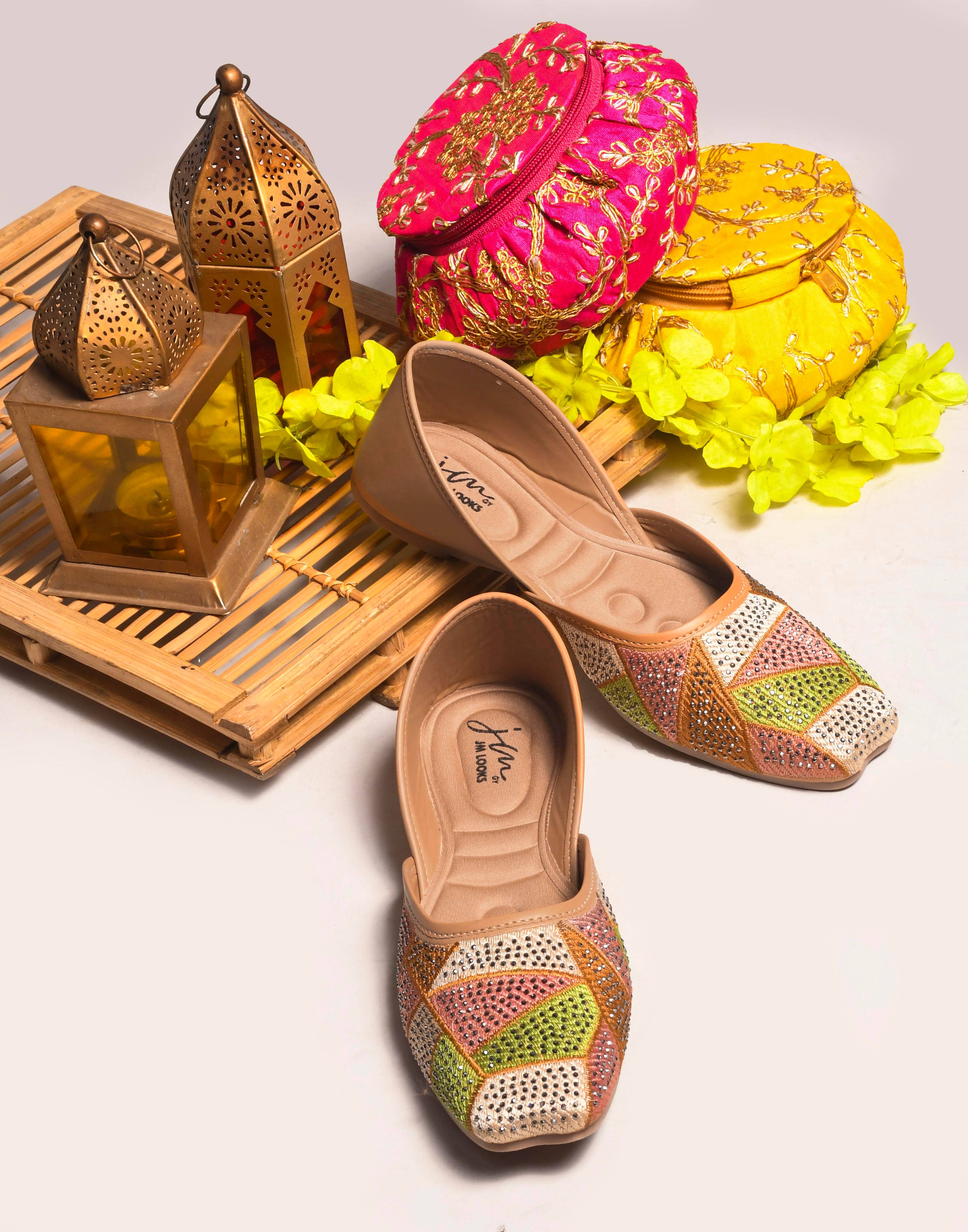 JM Looks Beige Women's Casual Ballerinas - Casual Shoes | Buy online on ZillyBuy