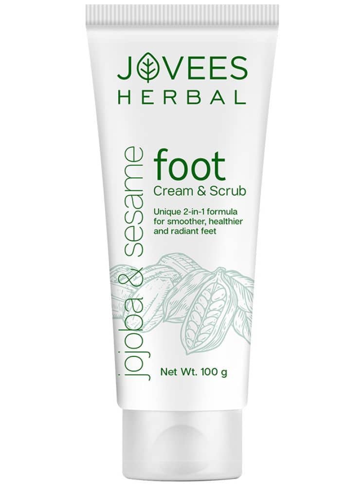 Jovees Herbal Foot Care Cream & scrub For Cracked Heals For Women & Men 100g (Pack of 1)