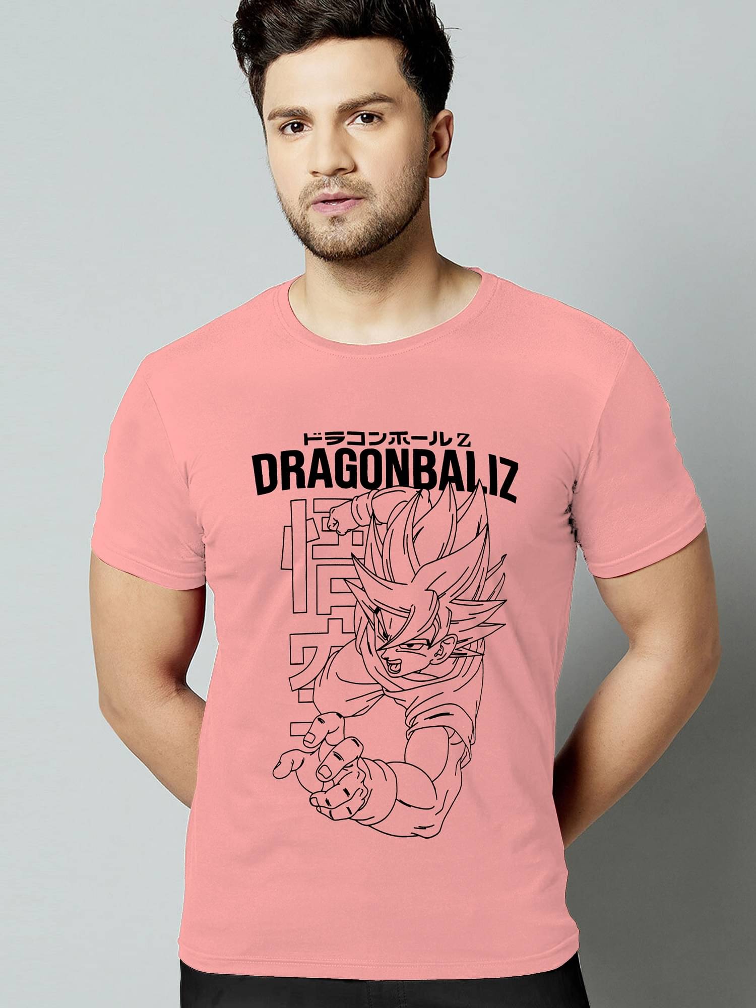 KAJARU Polyester Regular Fit Printed Half Sleeves Men's Round T-Shirt - Pink ( Pack of 1 ) KAJARU Polyester Regular Fit Printed Half Sleeves Men's Round T-Shirt - Pink ( Pack of 1 )