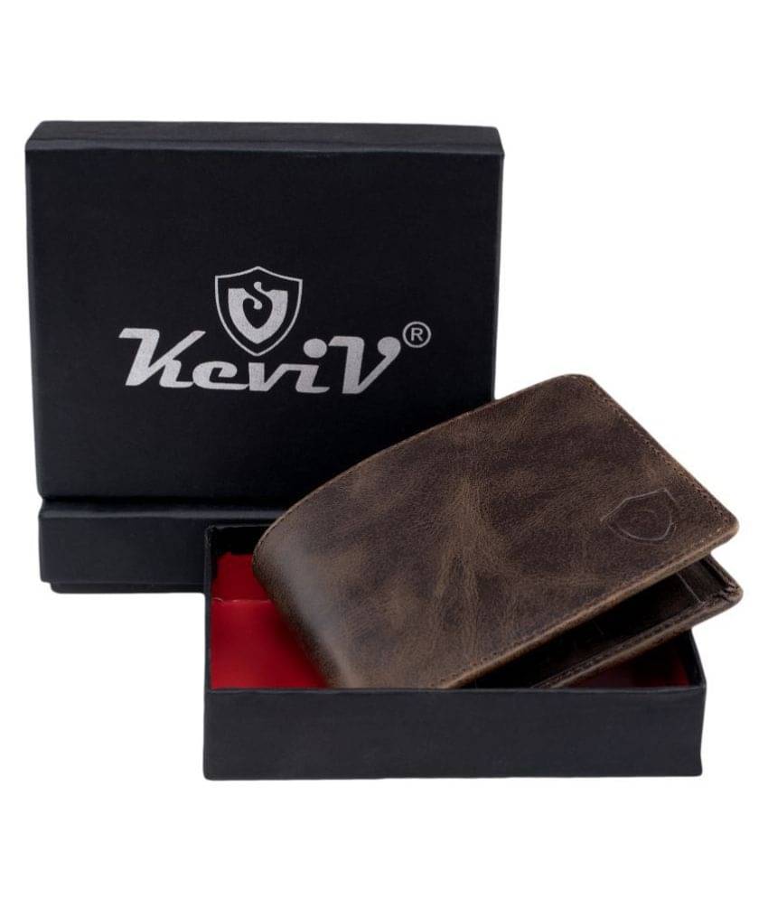     			Keviv Brown Leather Men's Coin Pouch ( Pack of 1 )