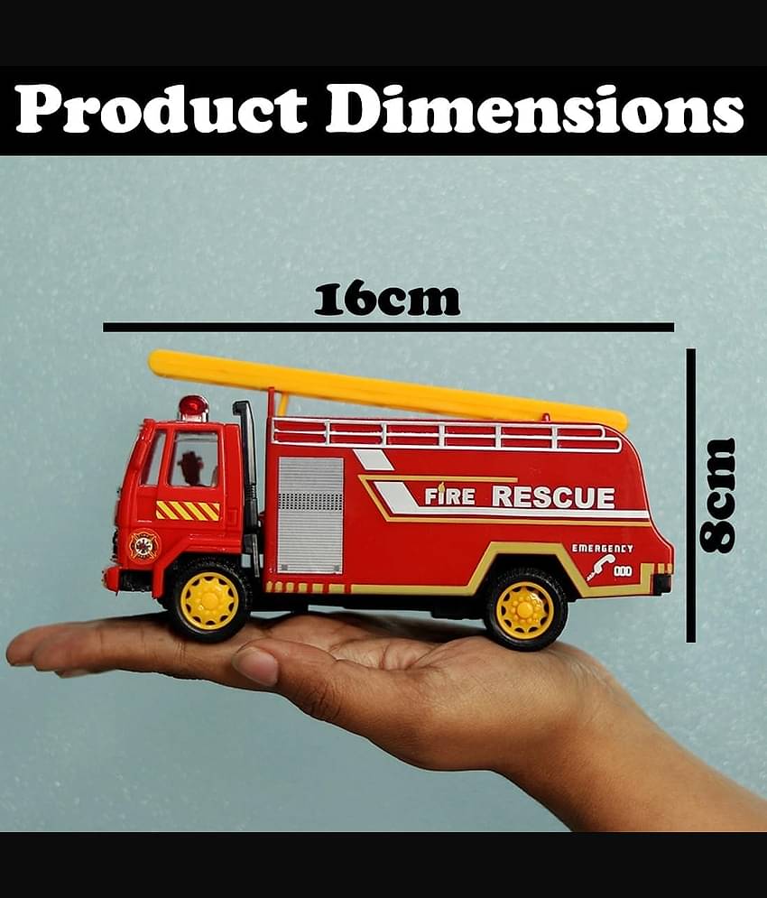 Kidsaholic Combo of 2 Public Service vehicle ( Police & Fire Truck) (Multicolor, Pack of: 1)