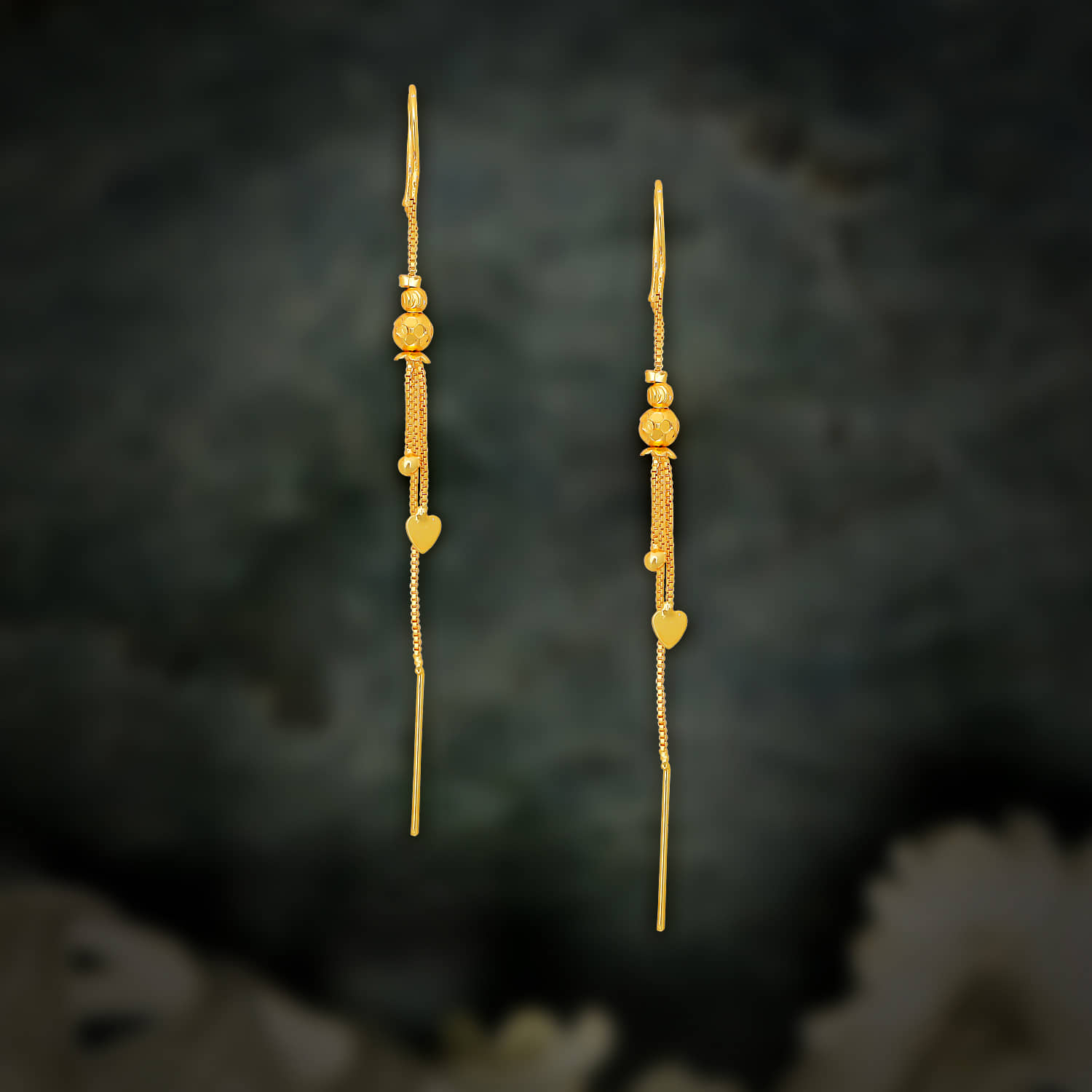 LUV FASHION Golden Threader Earrings ( Pack of 1 ) - Earrings | Buy online on ZillyBuy