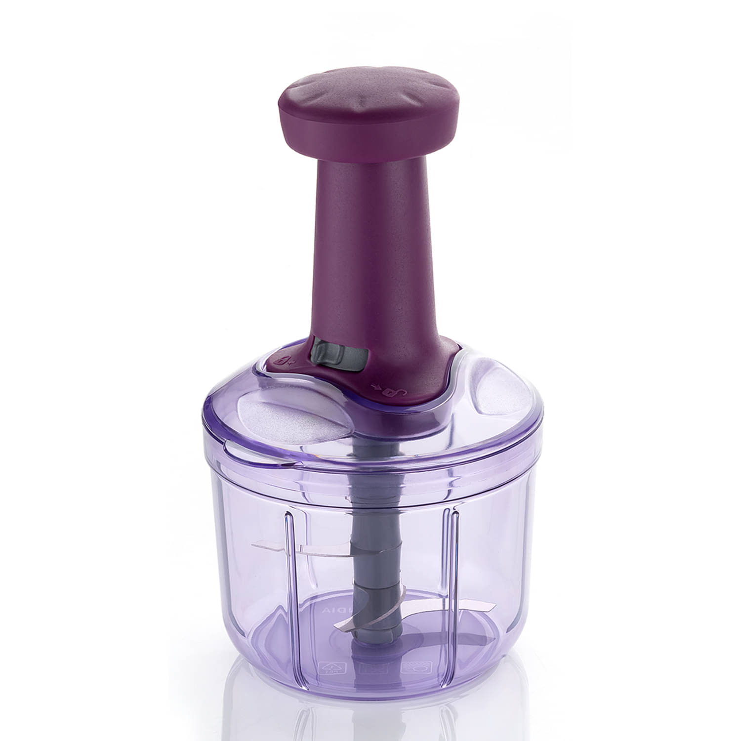     			MAGICSPOON Push Chopper Purple Polypropylene Mannual Chopper 900 ml ( Pack of 1 )