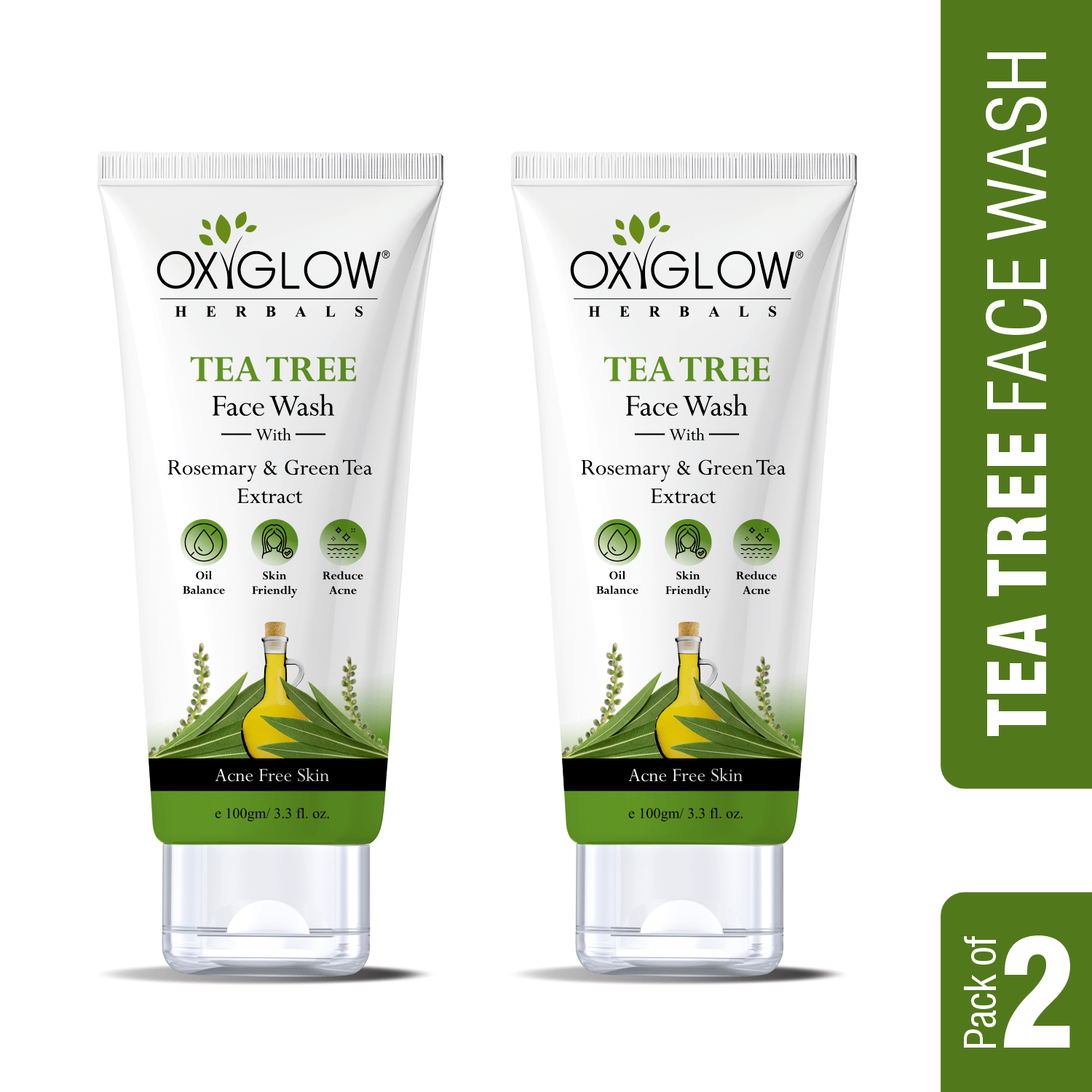     			Oxyglow Herbals - Refreshing Face Wash For Normal Skin ( Pack of 2 )