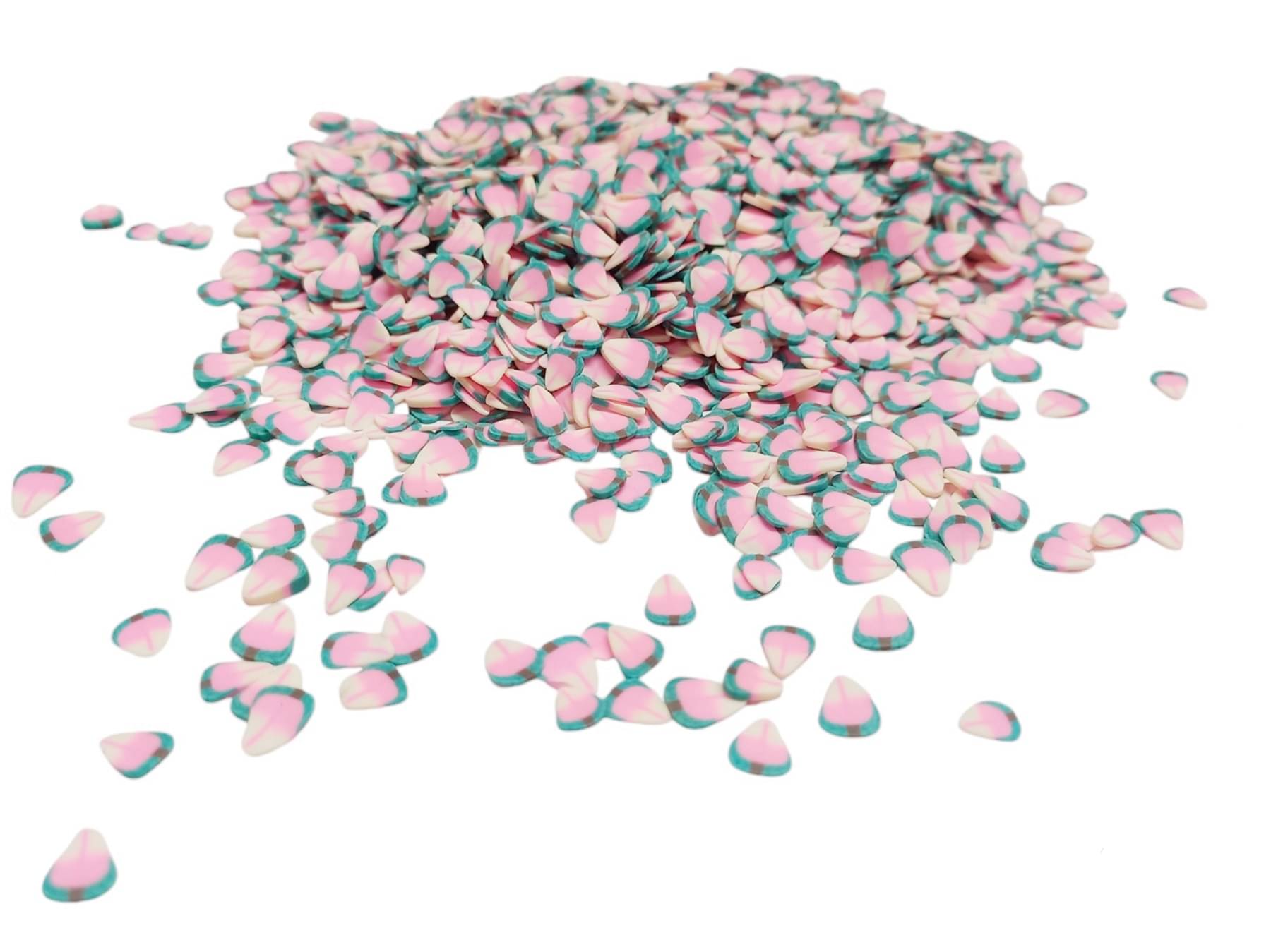     			PRANSUNITA 800 pcs 3D Resin Polymer Rubber Mini Charms Shaker Slices for Nail Art DIY Craft, Cell Phone Decoration Epoxy, UV Resin Crafts, Jewelry Mold Filling -Size 1/4 inch (5-6 mm), Polymer