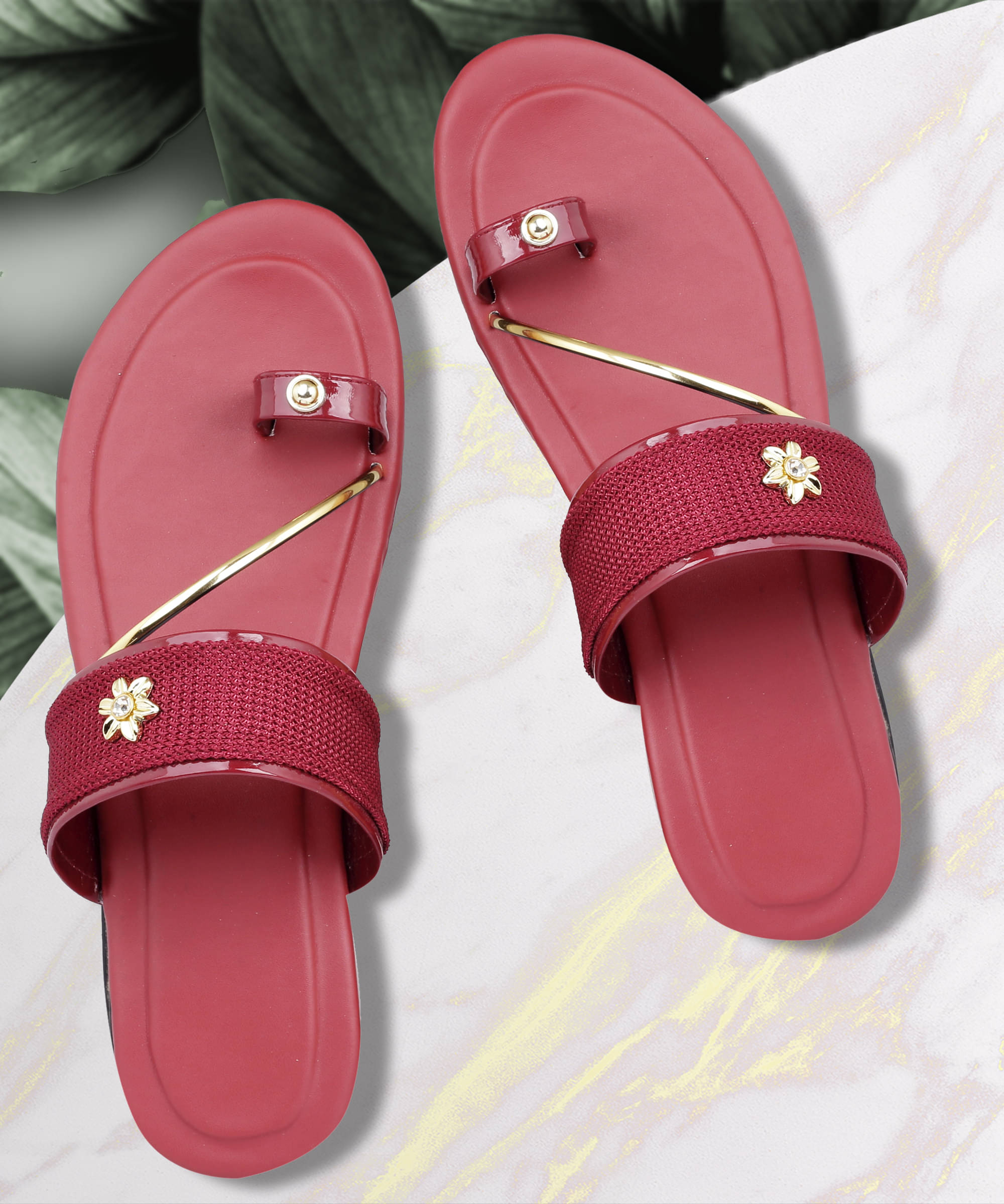     			Paduki Maroon Women's Flats