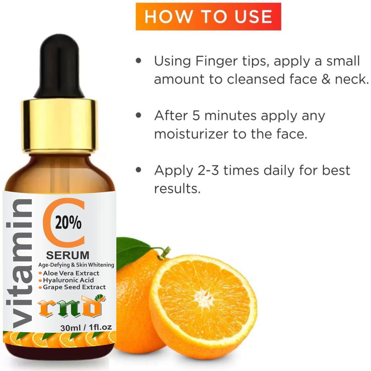Vitamin C Skin Brightening Face Serum for Men & Women