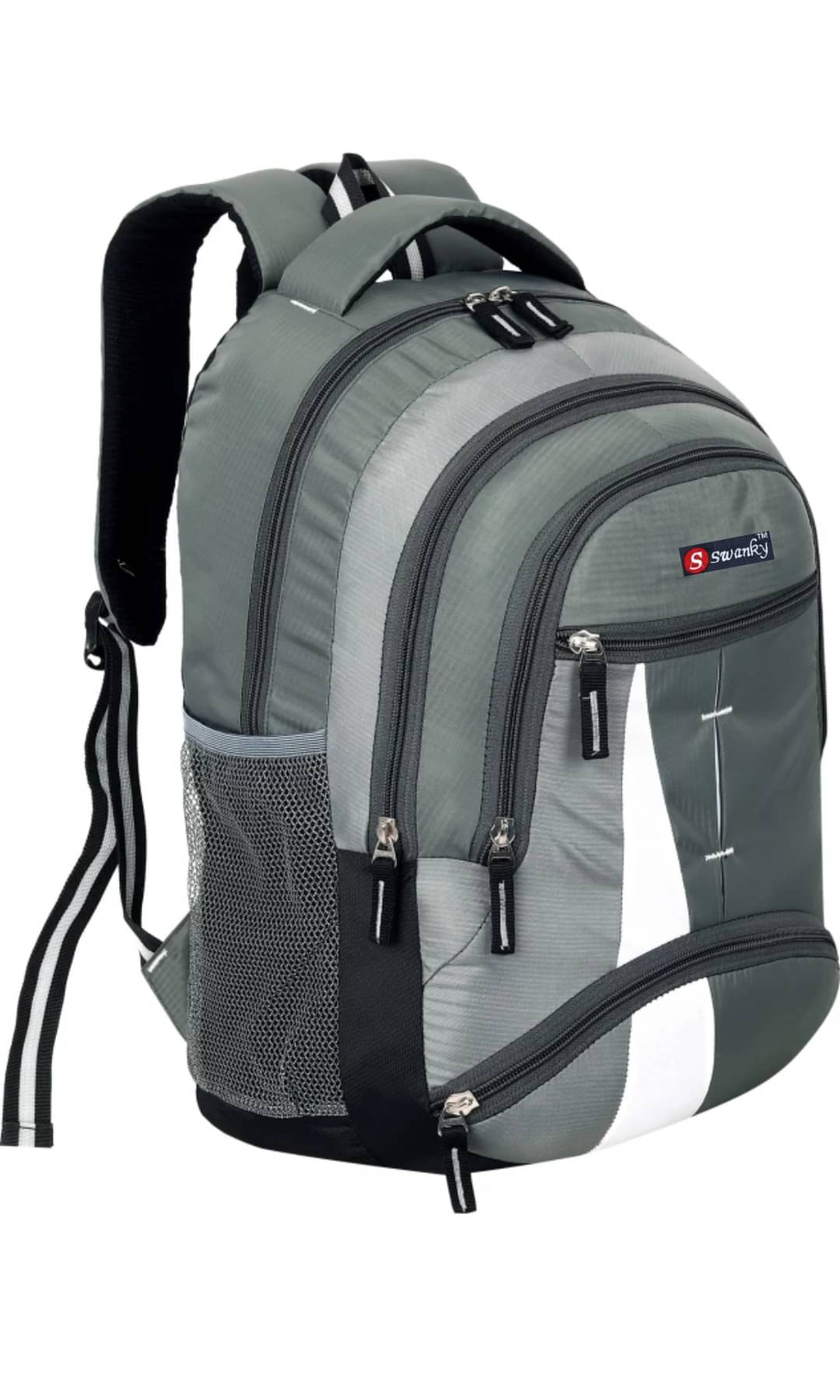 Swanky Grey Polyester Backpack For Kids Swanky Grey Polyester Backpack For Kids