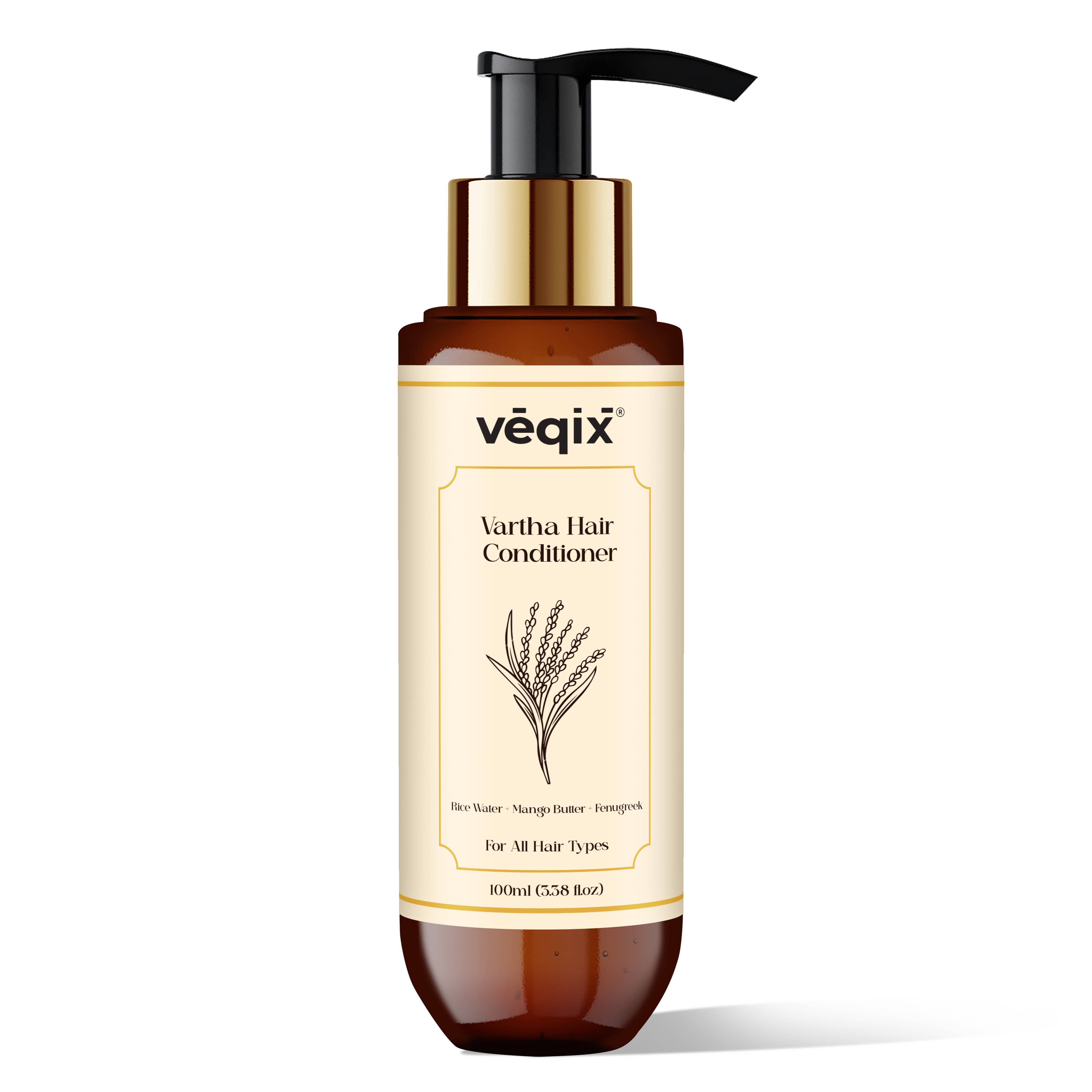     			Veqix Vartha Hydrating No-Frizz ayurvedic Hair Conditioner with Aloe vera 100ml (Pack of 1)