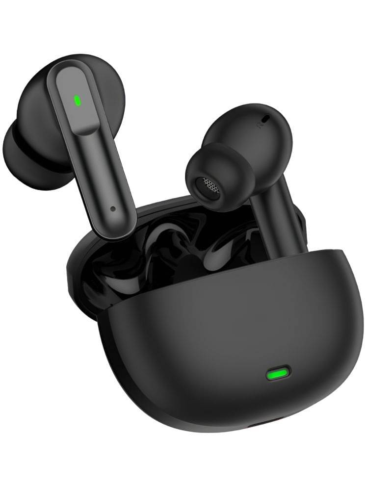     			VEhop ATOM Bluetooth True Wireless (TWS) In Ear 30 Hours Playback Powerfull bass,Fast charging IPX4(Splash & Sweat Proof) Black