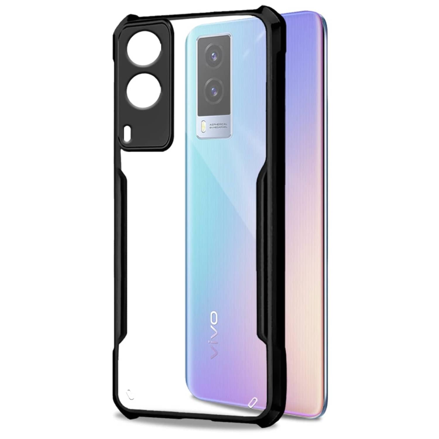 ZAMN Bumper Cases Compatible For Polycarbonate Vivo V21e 5G ( )