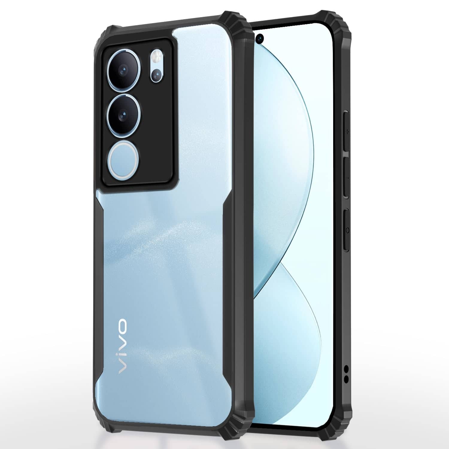 ZAMN Bumper Cases Compatible For Polycarbonate Vivo V29 5G ( )