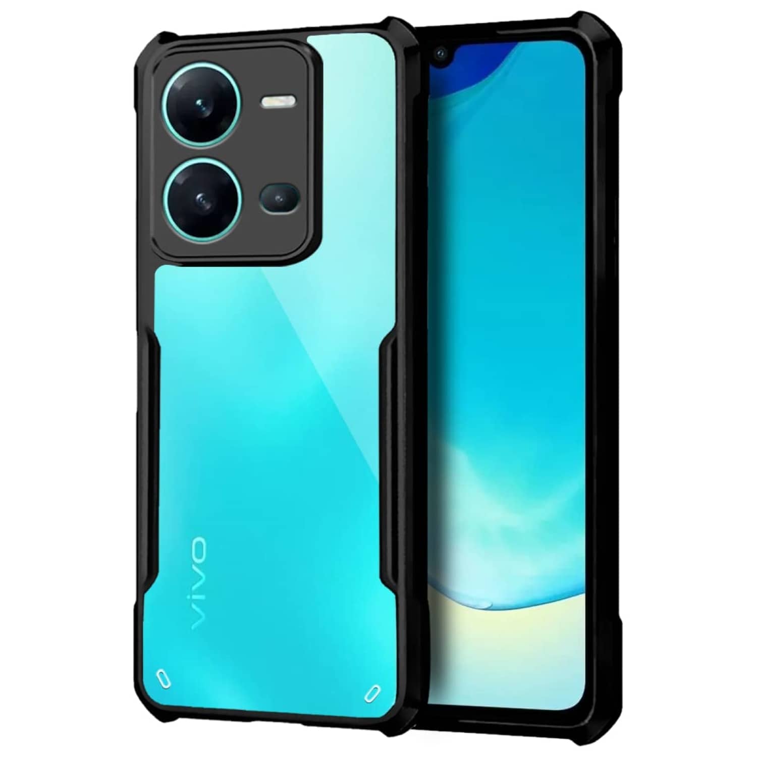 ZAMN Shock Proof Case Compatible For Polycarbonate Vivo V25 ( )