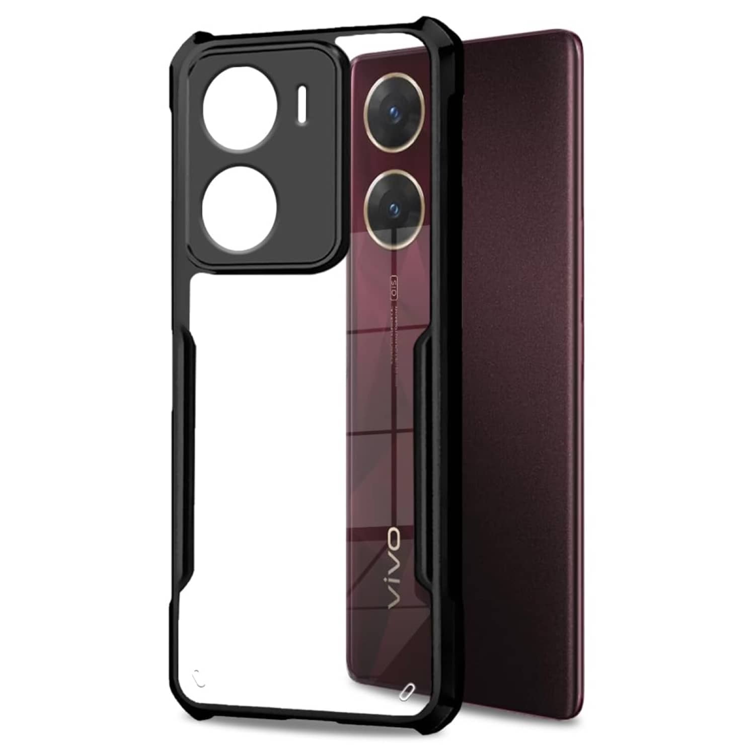 ZAMN Shock Proof Case Compatible For Polycarbonate Vivo V29e ( )