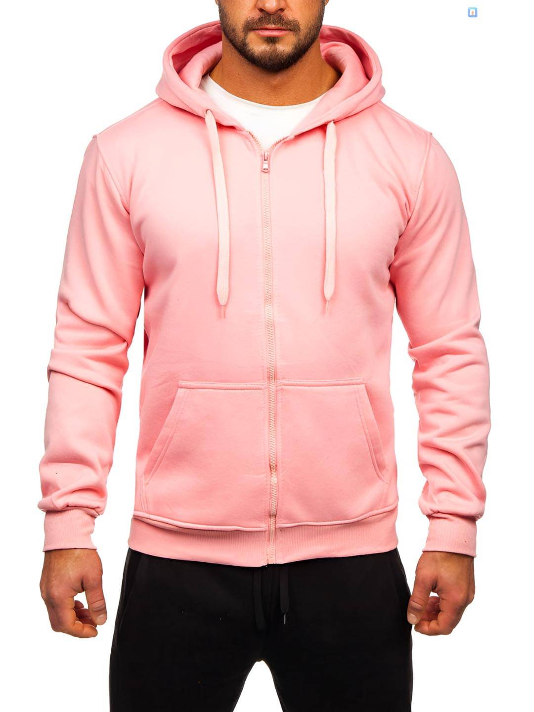     			ATIGIANO APPAREL Fleece Hooded Men's Sweatshirt - Peach ( Pack of 1 )