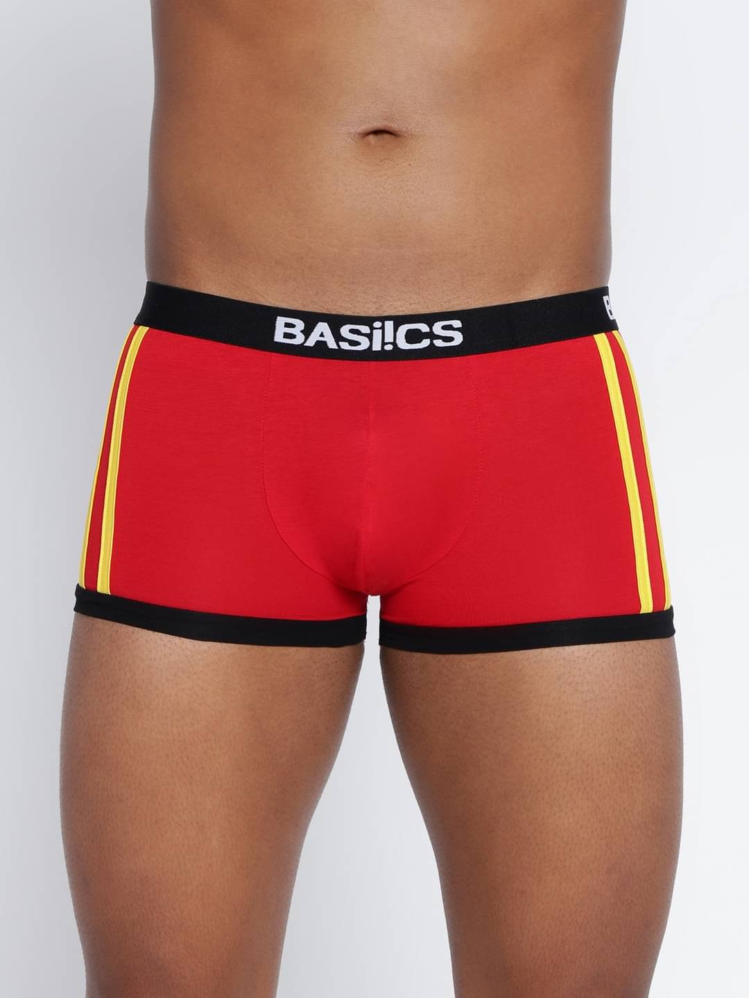 BASIICS By La Intimo Pack of 1 Cotton Blend Trunks For Men's ( Red ) BASIICS By La Intimo Pack of 1 Cotton Blend Trunks For Men's ( Red )