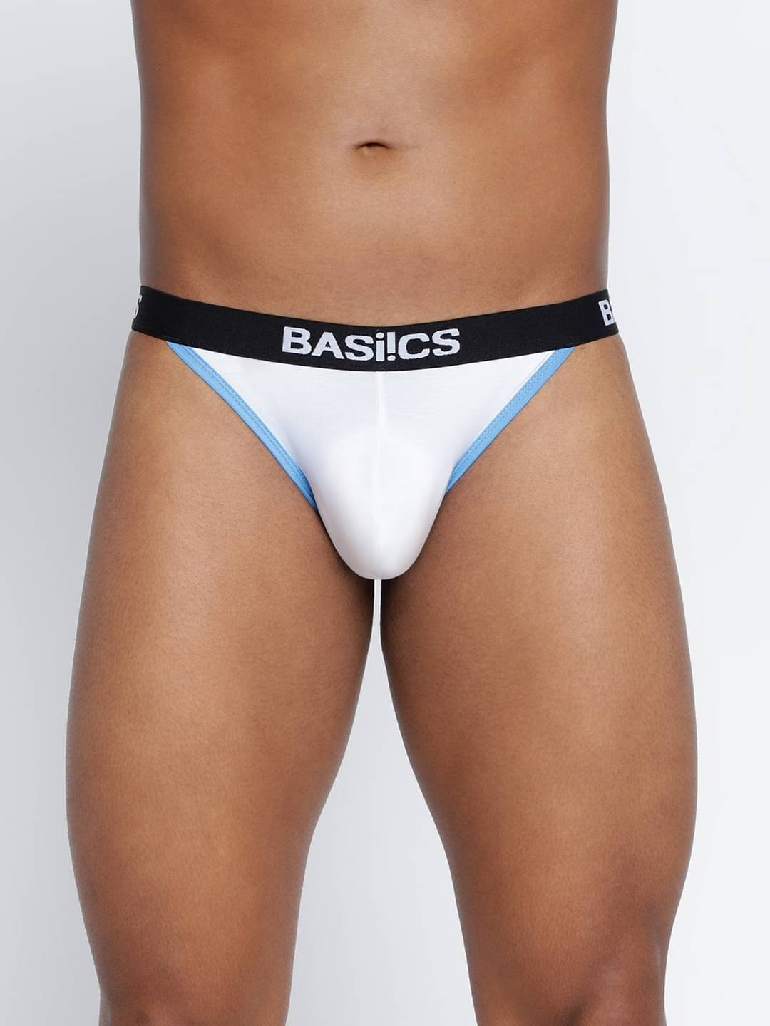     			BASIICS By La Intimo Pack of 1 Cotton Blend Briefs For Men's ( White )