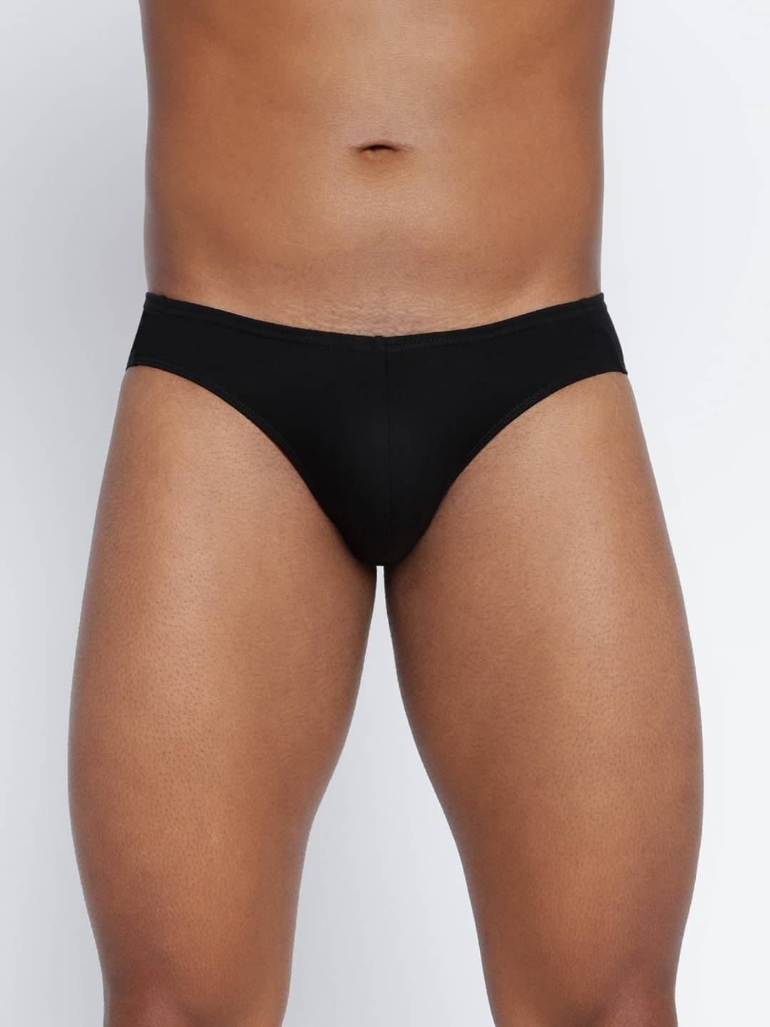 BASIICS By La Intimo Pack of 1 Cotton Blend Briefs For Men's ( Black ) BASIICS By La Intimo Pack of 1 Cotton Blend Briefs For Men's ( Black )