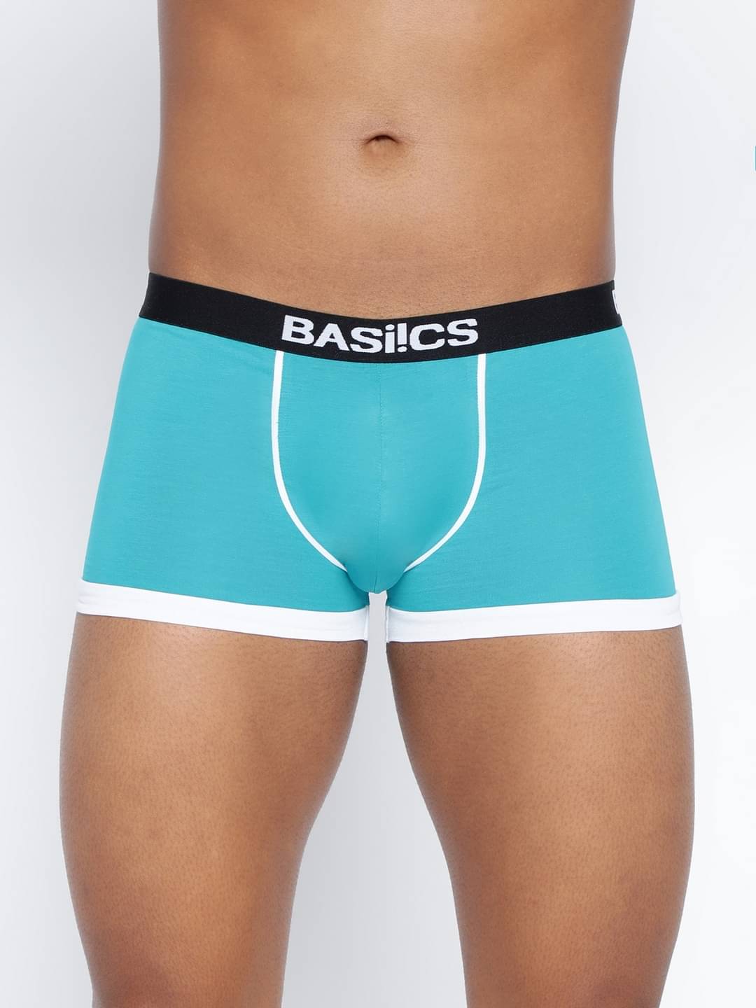 BASIICS By La Intimo Pack of 1 Cotton Blend Trunks For Men's ( Teal ) BASIICS By La Intimo Pack of 1 Cotton Blend Trunks For Men's ( Teal )
