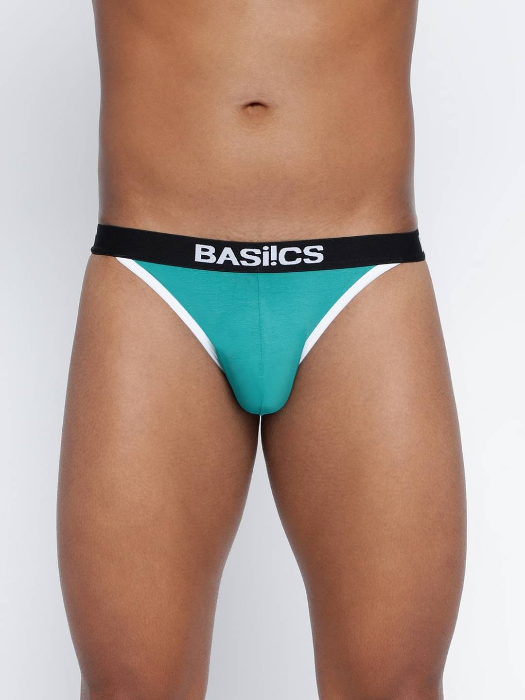     			BASIICS By La Intimo Pack of 1 Cotton Blend Briefs For Men's ( Teal )