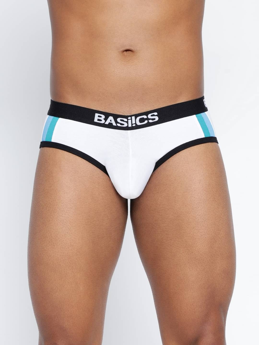BASIICS By La Intimo Pack of 1 Cotton Blend Briefs For Men's ( White ) BASIICS By La Intimo Pack of 1 Cotton Blend Briefs For Men's ( White )