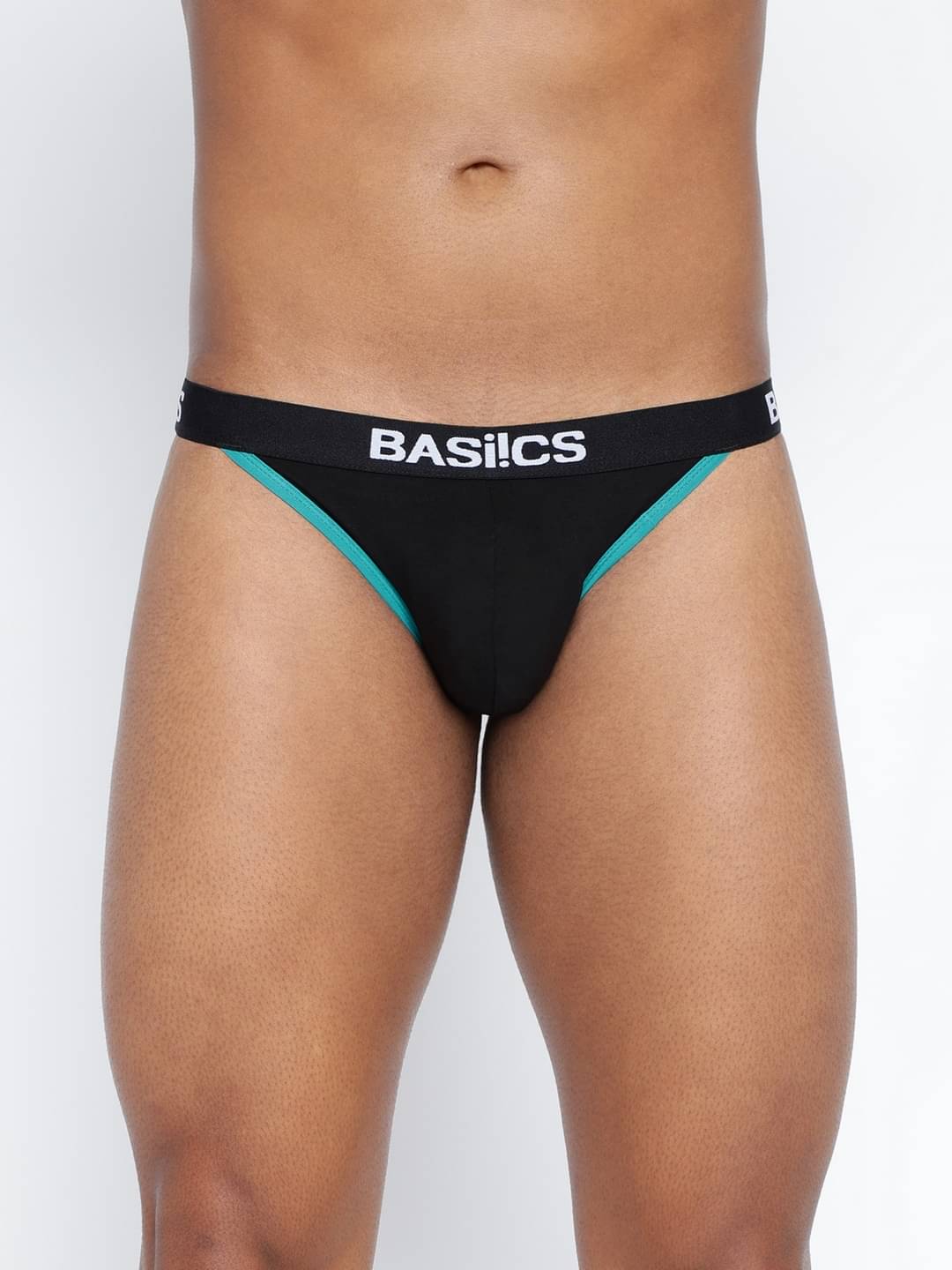 BASIICS By La Intimo Pack of 1 Cotton Blend Briefs For Men's ( Black ) BASIICS By La Intimo Pack of 1 Cotton Blend Briefs For Men's ( Black )