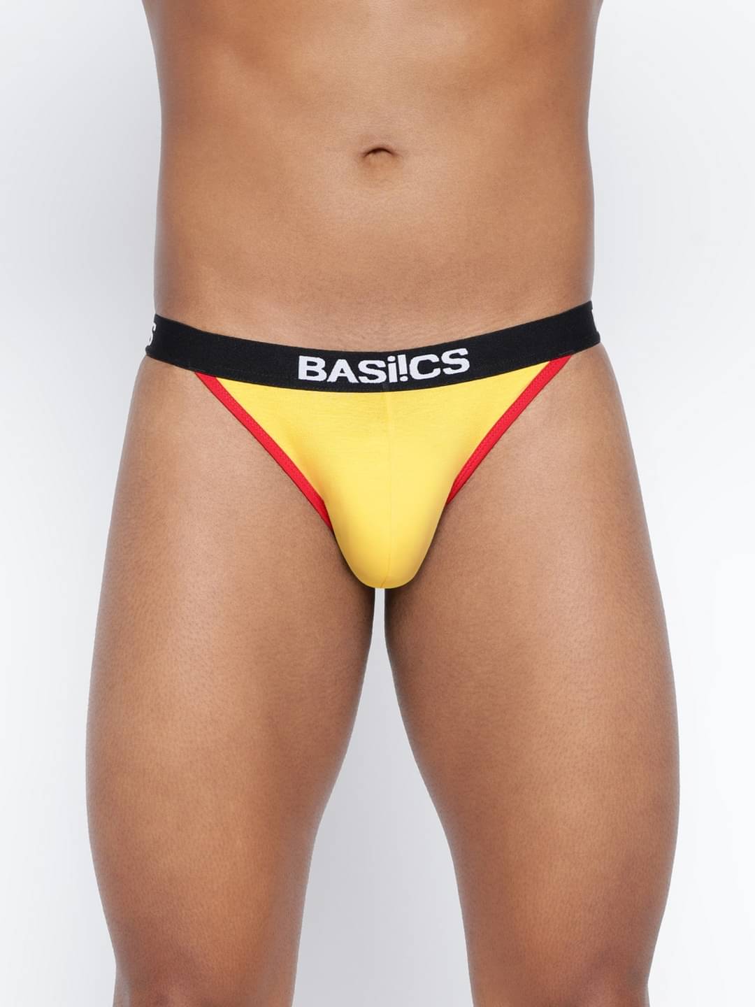     			BASIICS By La Intimo Pack of 1 Cotton Blend Briefs For Men's ( Yellow )