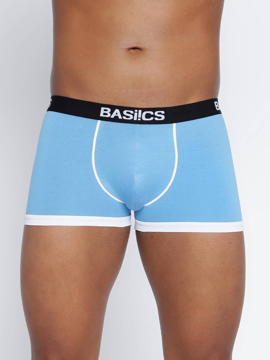 BASIICS By La Intimo Pack of 1 Cotton Blend Trunks For Men's ( Blue ) BASIICS By La Intimo Pack of 1 Cotton Blend Trunks For Men's ( Blue )