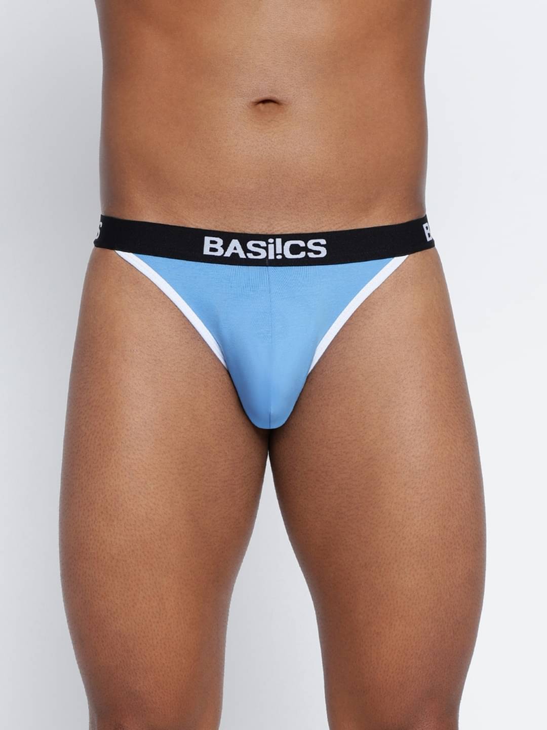 BASIICS By La Intimo Pack of 1 Cotton Blend Briefs For Men's ( Blue ) BASIICS By La Intimo Pack of 1 Cotton Blend Briefs For Men's ( Blue )