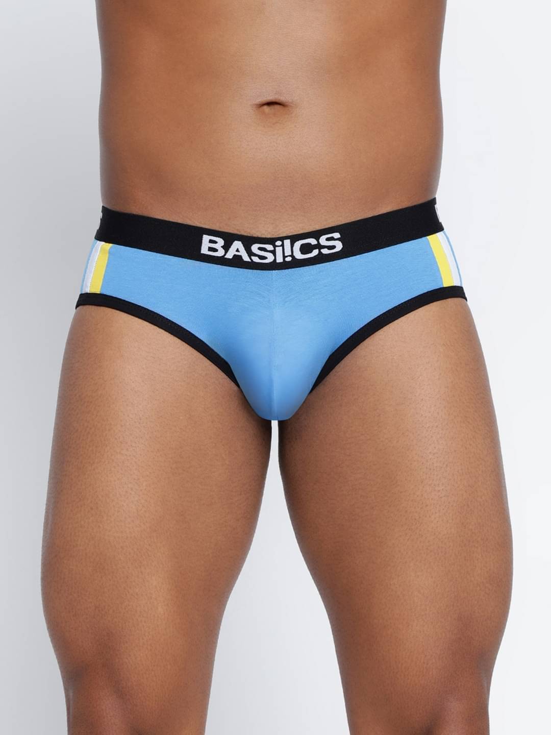     			BASIICS By La Intimo Pack of 1 Cotton Blend Briefs For Men's ( Blue )